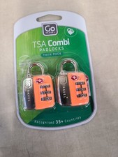 Cadeados combinados Go Travel TSA pacote duplo laranja sem chaves comprar usado  Enviando para Brazil