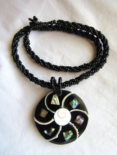 shell seed bead necklace for sale  Greeley
