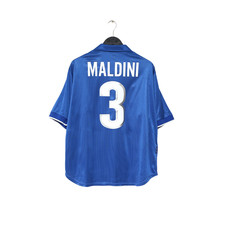 Camisa de futebol 1997/98 MALDINI #3 Itália vintage Nike Home (XL) Copa do Mundo 98 comprar usado  Enviando para Brazil