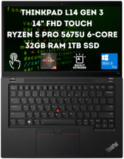 Lenovo ThinkPad L14 Gen 3 14" FHD Touch Ryzen 5 PRO 5675U 32GB 1TB SSD 4 anos Wrty comprar usado  Enviando para Brazil