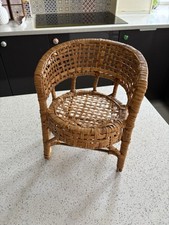Vintage wicker chair for sale  SWINDON