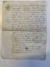 1808 manuscript letter d'occasion  Expédié en Belgium