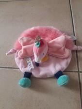Doudou plat flamant d'occasion  France