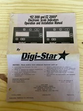 Indicador eletrônico de escala Digistar EZ2000 EZ2000V instruções do operador comprar usado  Enviando para Brazil