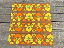 VINTAGE ANOS 60 TOALHA DE MESA FLOWER POWER MATERIAL DE COBERTURA CORTINAS VW CAMPISTA RETRÔ comprar usado  Enviando para Brazil