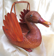 Vintage wicker duck for sale  BALDOCK