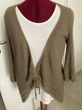 Gilet côtelé beige d'occasion  Castelginest