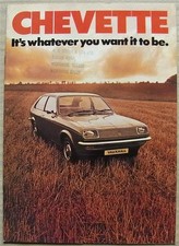 Usado, Folheto de vendas de carros VAUXHALL CHEVETTE revisado abril de 1975 #V2256 comprar usado  Enviando para Brazil