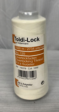 Toldi-Lock, fio overlocking, 100% poliéster, creme, cor 1030, 2734 jardas comprar usado  Enviando para Brazil