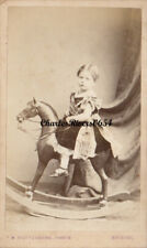 FOTO DE MODA VITORIANA CLIFTON BRISTOL CDV CRIANÇA EM CAVALO DE BALANÇO #B9124 comprar usado  Enviando para Brazil