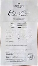 Certificato origine patek usato  Acqui Terme
