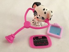 MINI 2" Littlest Pet Shop Dauchound Dog com estatueta Dr Equip - Lote de 4 peças comprar usado  Enviando para Brazil