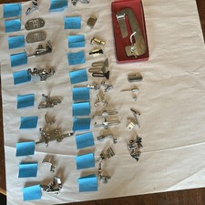 Acessórios para máquinas de costura vintage Singer - Pés, parafusos, acessórios 40+ peças, usado comprar usado  Enviando para Brazil