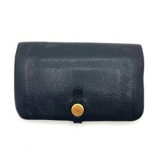 Usado, Carteira de couro HERMES Dogon GM bi-fold preta comprar usado  Enviando para Brazil
