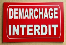 Plaque panneau demarchage d'occasion  Rougemont
