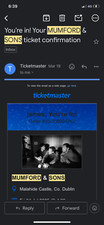 Tickets events 2025 for sale  Ireland