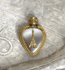 Frasco de perfume vintage lembrança miniatura Paris/Torre Eiffel, usado comprar usado  Enviando para Brazil
