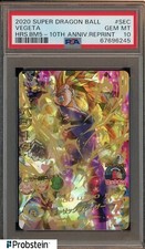 2020 Super Dragon Ball HRS.BM5 10º Anv Retro #SEC Vegeta PSA 10 GEM ESTADO PERFEITO comprar usado  Enviando para Brazil