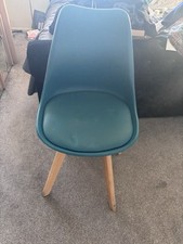 Teal dining chairs for sale  SOUTH CROYDON