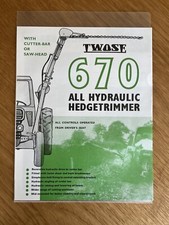 Twose 670 hedgetrimmer for sale  PENZANCE