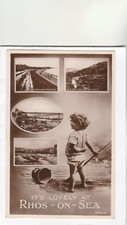 Vintage postcard rhos for sale  HOLYHEAD