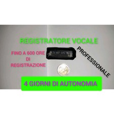 Registrazione vocale microspia usato  Italia