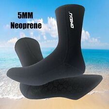 Meias de mergulho de neoprene 5 mm natação meias de praia quentes esportes aquáticos snorkeling, usado comprar usado  Enviando para Brazil