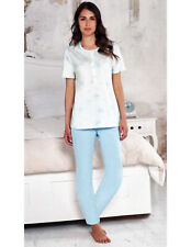Pijama 3 Botones de Mujer Manga Corta de Algodón Fresco Jersey Linclalor 74448 comprar usado  Enviando para Brazil