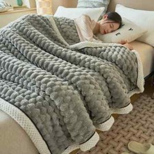 Cobertor xadrez macio quente cobertor de pelúcia sofá cama colcha colcha comprar usado  Enviando para Brazil