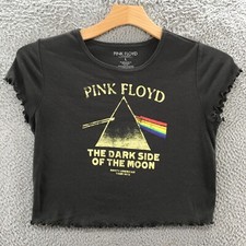 Blusa cropped feminina Pink Floyd The Dark Side Of The Moon grande cinza manga curta, usado comprar usado  Enviando para Brazil