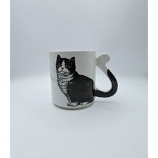 Tuxedo cat mug for sale  THETFORD