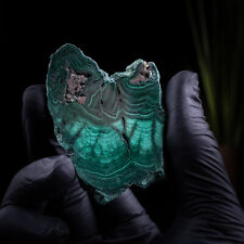 Tranche malachite polie d'occasion  Vals-les-Bains