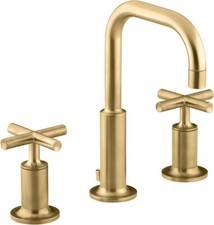 Torneira de pia de banheiro Kohler K-14406-3-2MB purista generalizada, latão escovado comprar usado  Enviando para Brazil