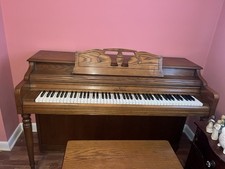Wurlitzer oak piano for sale  Halls