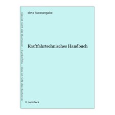 Kraftfahrtechnisches handbuch gebraucht kaufen  Buttenwiesen