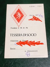 Tessera società ginnastica usato  Arezzo
