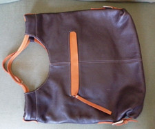 Brown leather slouch for sale  CLEETHORPES