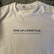 Camiseta One Up Lifestyle Fitness Gym Workout XL Branca Nova Super Macia comprar usado  Enviando para Brazil