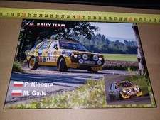 cartolina postcard rally WRC - Piotr Kiepura - Mateusz Galle - FSO Polonez 2000C, używany na sprzedaż  PL