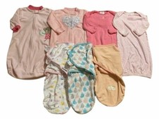 Lote de sacos de dormir cobertores swaddle vestidos para bebê menina 0-3 meses carters comprar usado  Enviando para Brazil