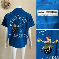 Blusa feminina bordada festa boliche lembrança década de 1970 USAF Alemanha vintage comprar usado  Enviando para Brazil