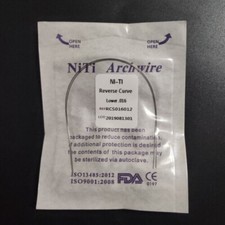 Fio ortodôntico dental curva reversa arco Niti super elástico redondo, usado comprar usado  Enviando para Brazil
