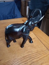 Black resin elephant for sale  SHEFFIELD