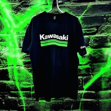 KAWASAKI - T-Shirt preta com verde neon - Pequena-4XL - não oficial - inspirada em comprar usado  Enviando para Brazil