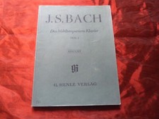 Bach wohltemperierte klavier gebraucht kaufen  Elztal