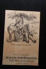 Victorian barber advertising for sale  Biddeford