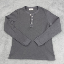 Camisa masculina Taylor Stitch 40 cinza média bolsa pesada térmica Henley malha waffle comprar usado  Enviando para Brazil