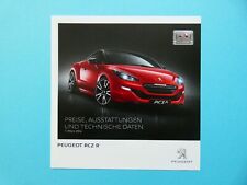 Prospekt / Katalog / Broschüre / Preisliste - Peugeot RCZ R - 03/14 comprar usado  Enviando para Brazil