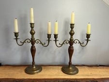 Brass wood candelabra for sale  Wrightsville