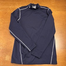 Camisa masculina Under Armour pequena azul ajustada pescoço falso frio manga longa infravermelho comprar usado  Enviando para Brazil